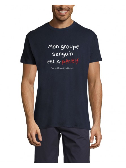 T-Shirt - Mon Groupe Sanguin est A-péritif