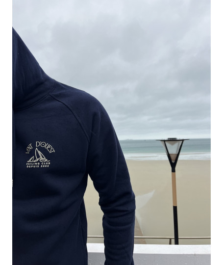 HOODIE MOUSSE French Navy I Vent d'Ouest Collection I Marque Bretonne