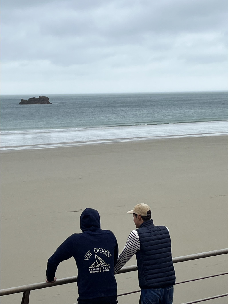 HOODIE MOUSSE French Navy I Vent d'Ouest Collection I Marque Bretonne