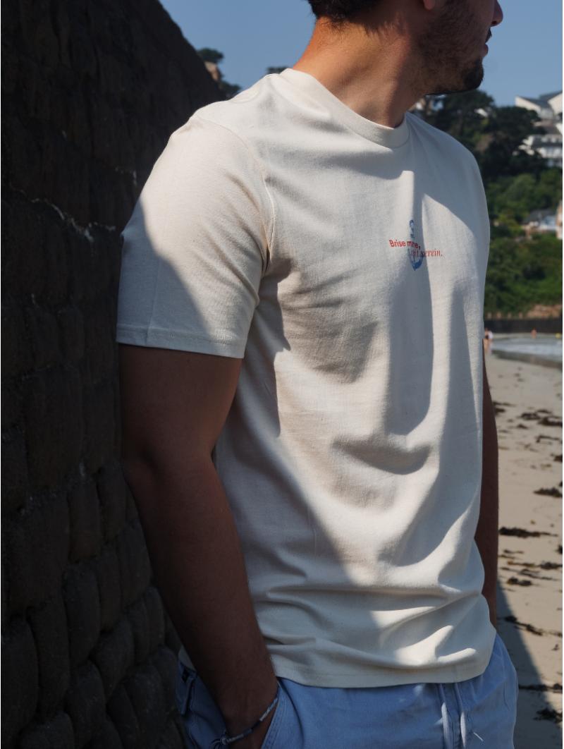 T-SHIRT BRISE MARINE CoquilleI Vent d'Ouest Collection I Marque Bretonne