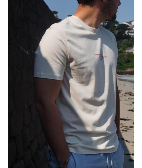 T-SHIRT BRISE MARINE CoquilleI Vent d'Ouest Collection I Marque Bretonne