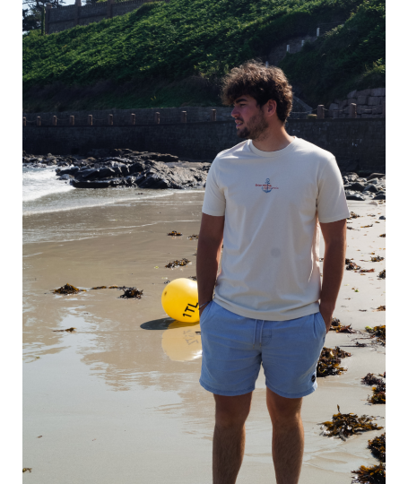 T-SHIRT BRISE MARINE CoquilleI Vent d'Ouest Collection I Marque Bretonne