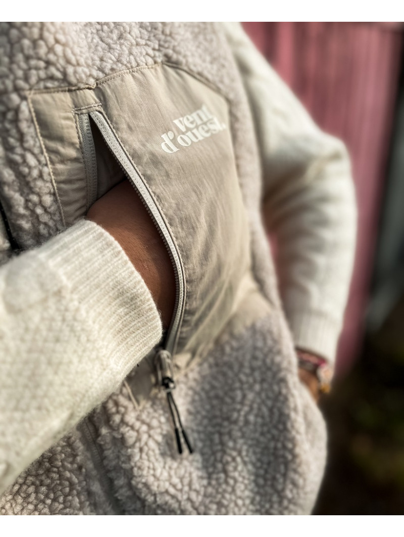 Veste Sherpa Latte I Vent d'Ouest Collection