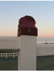 Bonnet SUNSET hibiscus – Chaleur & style avec broderie algue marine | Vent d’Ouest Collection