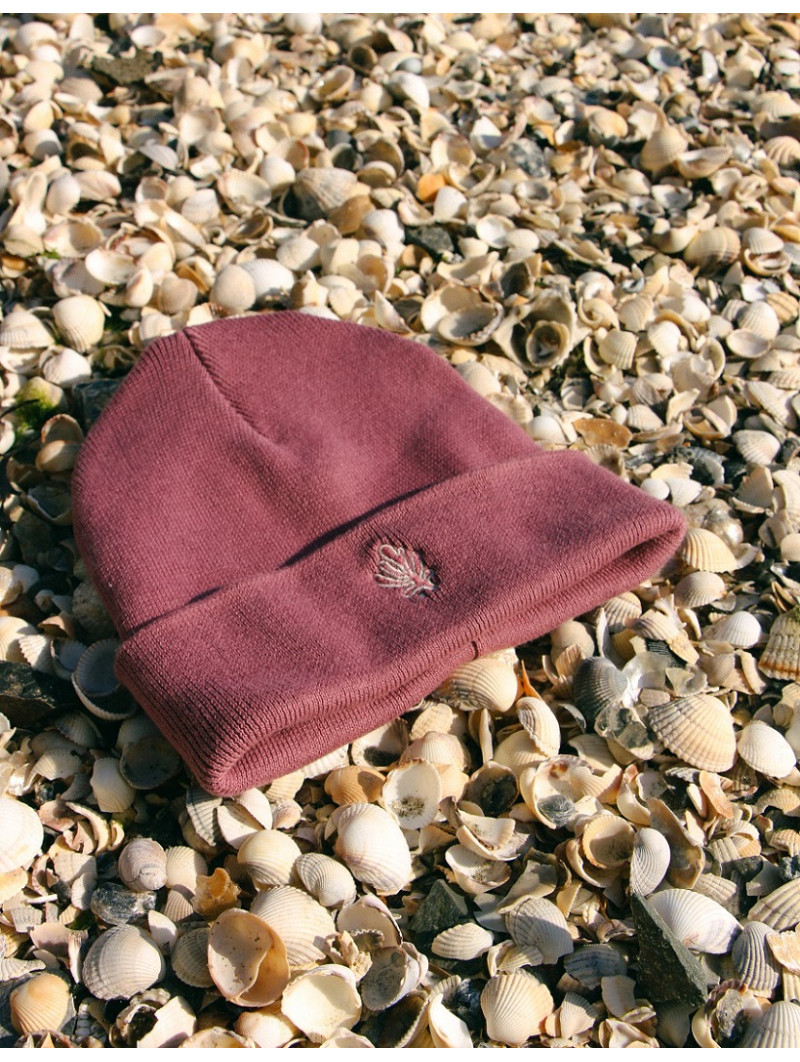 Bonnet SUNSET hibiscus – Chaleur & style avec broderie algue marine | Vent d’Ouest Collection