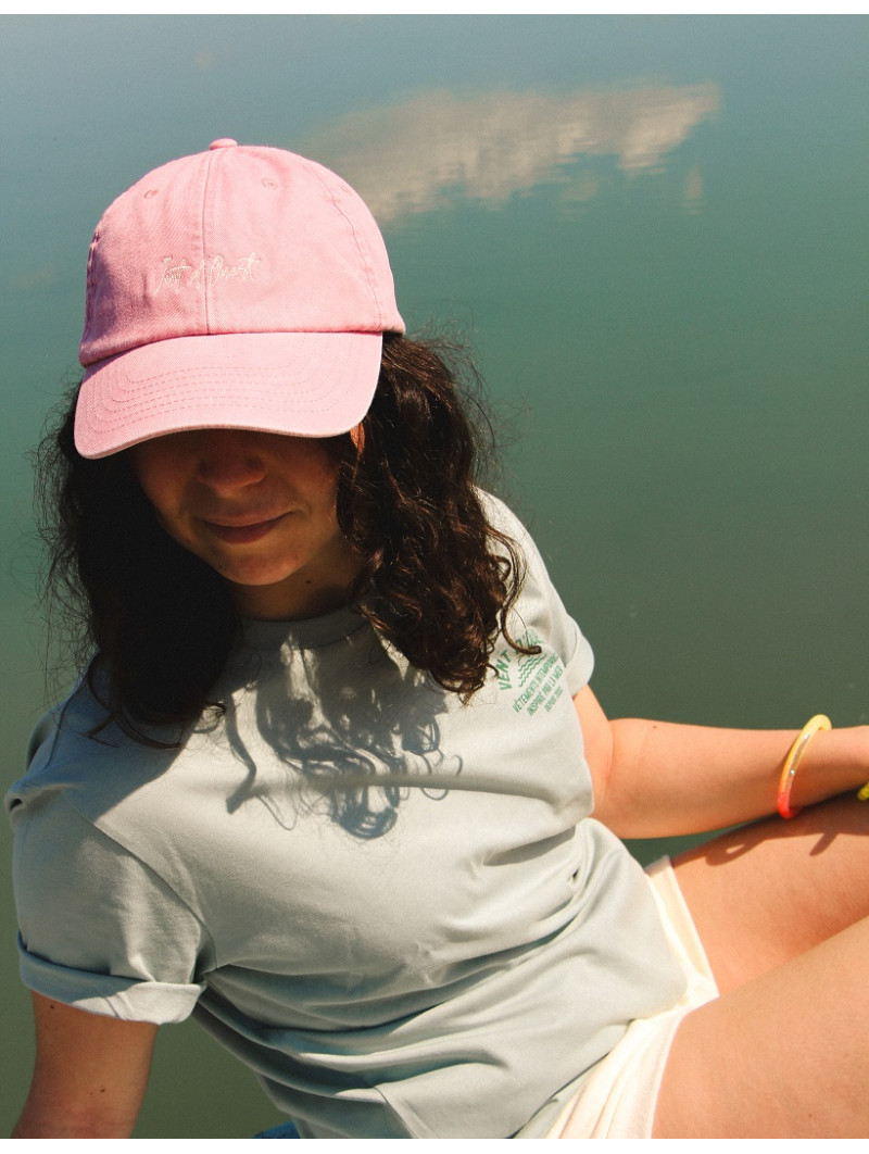 Casquette DUNE – Denim rose, broderie Vent d’Ouest | Vent d’Ouest Collection