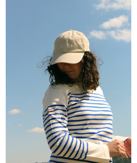 Casquette DUNE – Denim beige, broderie Vent d’Ouest | Vent d’Ouest Collection