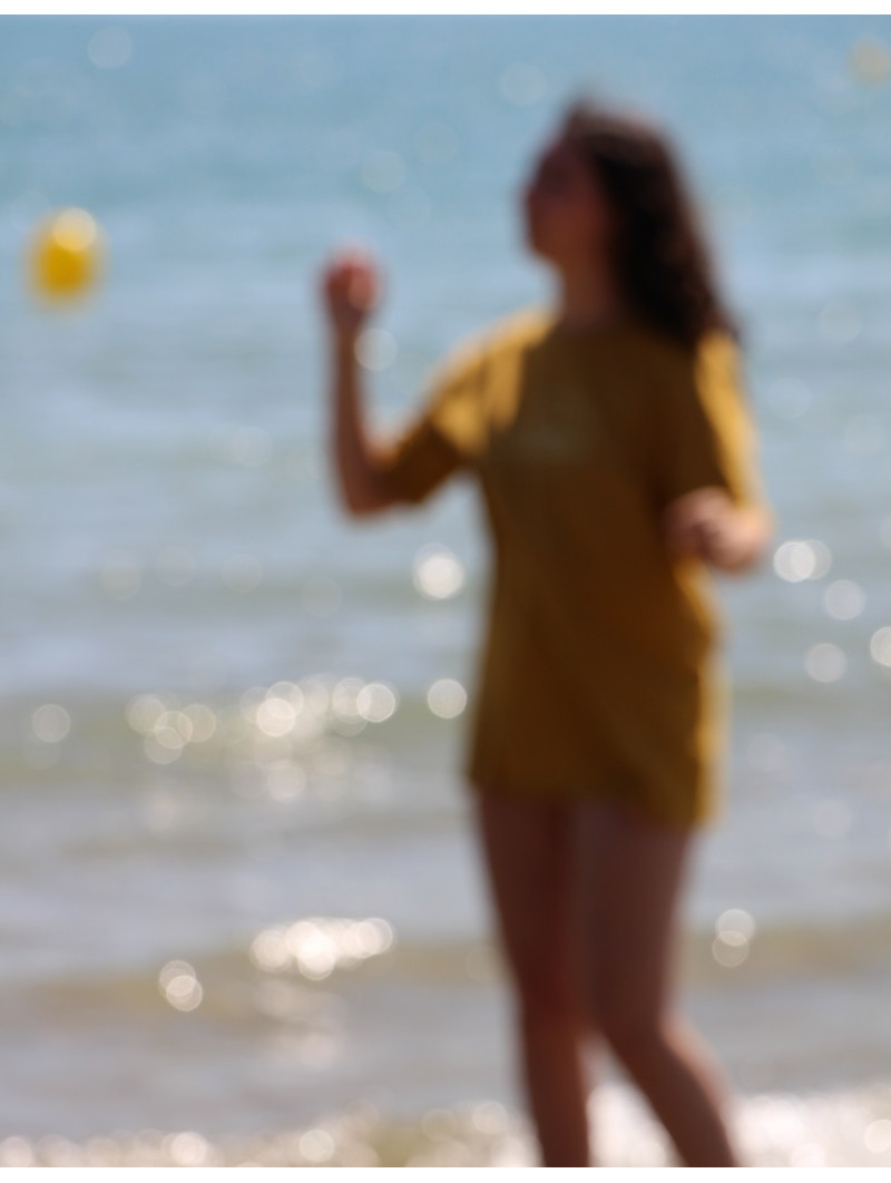 T-SHIRT SUNSET Ocre I Vent d'Ouest Collection I Marque Bretonne