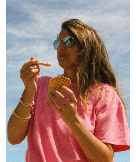 TEE-SHIRT EPONGE Rose I Vent d'Ouest Collection I Marque Bretonne