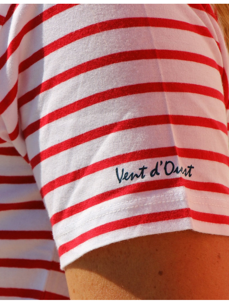 Tee-shirt marinière ALIZÉE – Vent d’Ouest Collection | Douceur et élégance marine