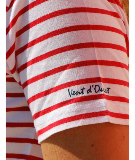 Tee-shirt marinière ALIZÉE – Vent d’Ouest Collection | Douceur et élégance marine