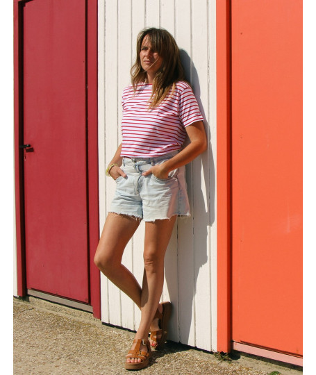 Tee-shirt marinière ALIZÉE – Vent d’Ouest Collection | Douceur et élégance marine