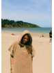 Poncho de Plage COCON Sable I Vent d'Ouest Collection I Marque Bretonne