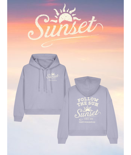 Hoddie Crop Sunset – Édition Défilé | Précommande 10 jours