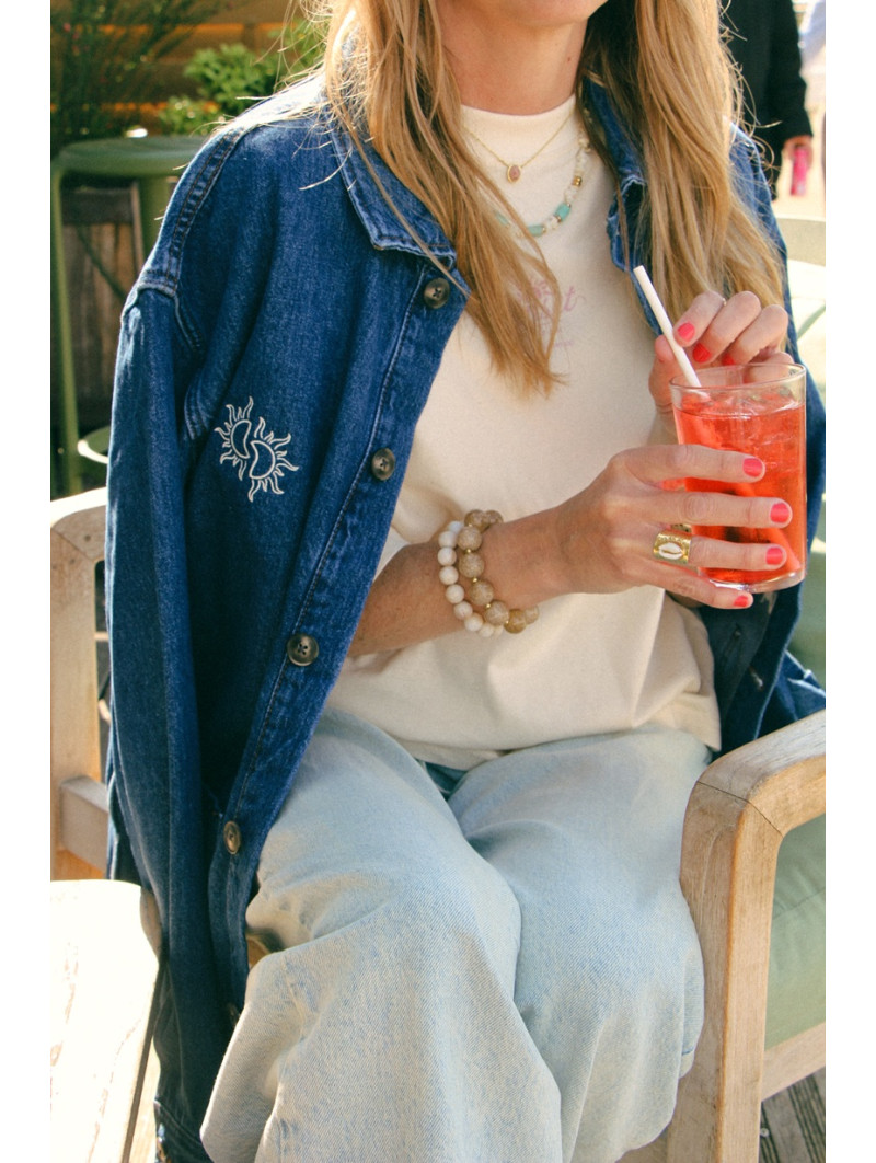Veste Denim SUNRISE BIRD – Édition Défilé | Précommande 10 jours