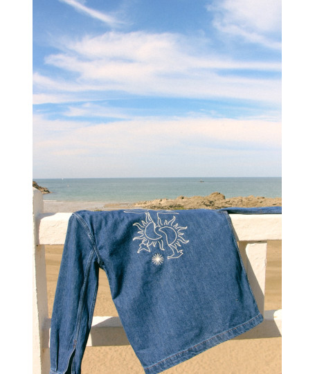 Veste Denim SUNRISE BIRD – Édition Défilé | Précommande 10 jours