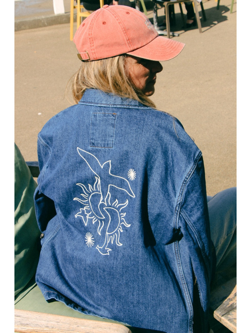 Veste Denim SUNRISE BIRD – Édition Défilé | Précommande 10 jours
