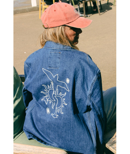 Veste Denim SUNRISE BIRD – Édition Défilé | Précommande 10 jours