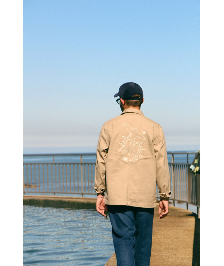 Veste worker SUNRISE BIRD - Sable | Vent d'Ouest Collection